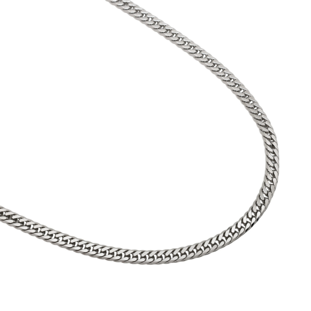 プラチナ850 喜平 ネックレス ダブル6面 約60cm 約11.03g J420703