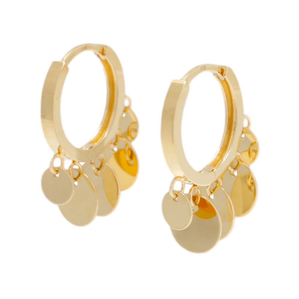 K18イエローゴールド ジガネ ピアス J421018 | ユキザキセレクトジュエリー