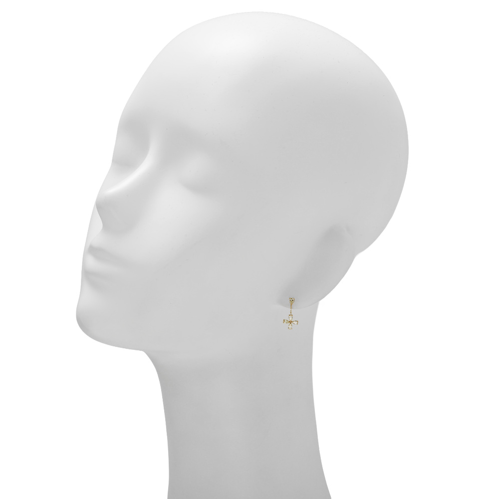 K18イエローゴールド ダイヤモンド ピアス J421428 | ユキザキセレクト
