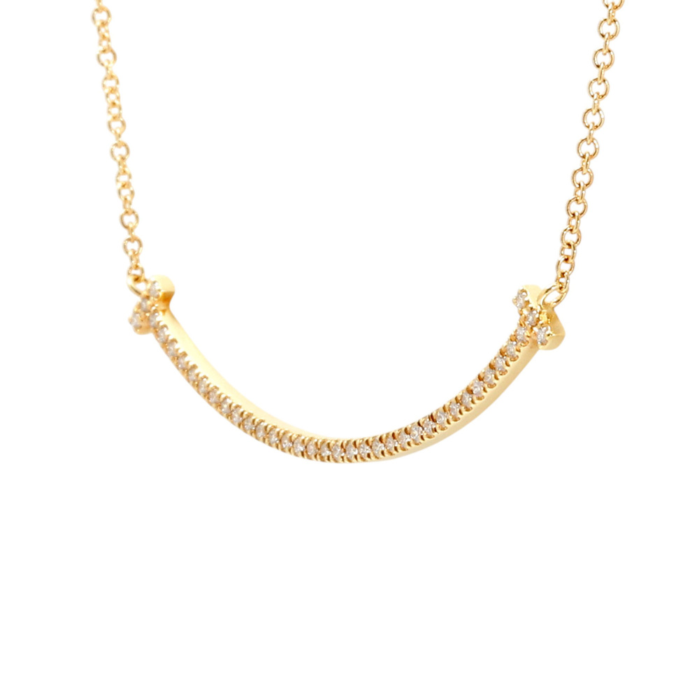 最終値下げ❁Tiffany スマイルTネックレス　スモール 中古] ティファニー ティファニー T スマイル スモール 63058777