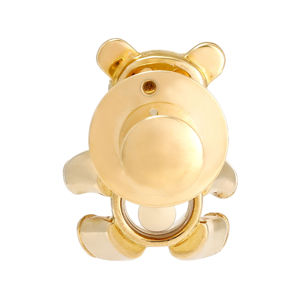 中古] ショパール ハッピーダイヤモンド テディベア 2Pサファイア・1P