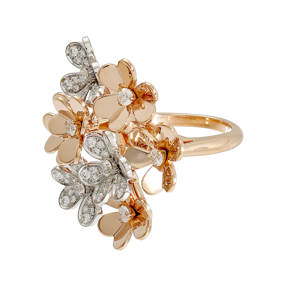 中古] ヴァンクリーフ&アーペル フリヴォル 8フラワー リング