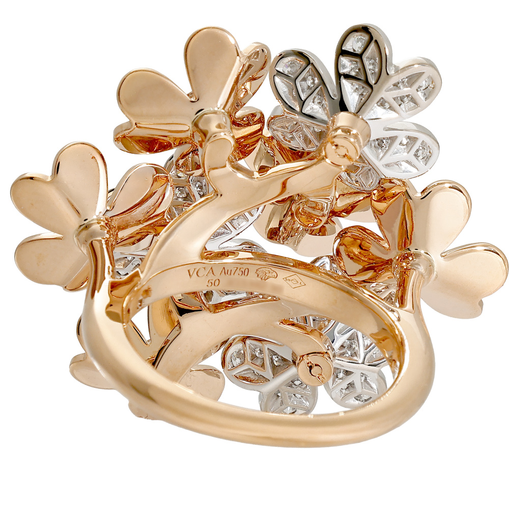 中古] ヴァンクリーフ&アーペル フリヴォル 8フラワー リング