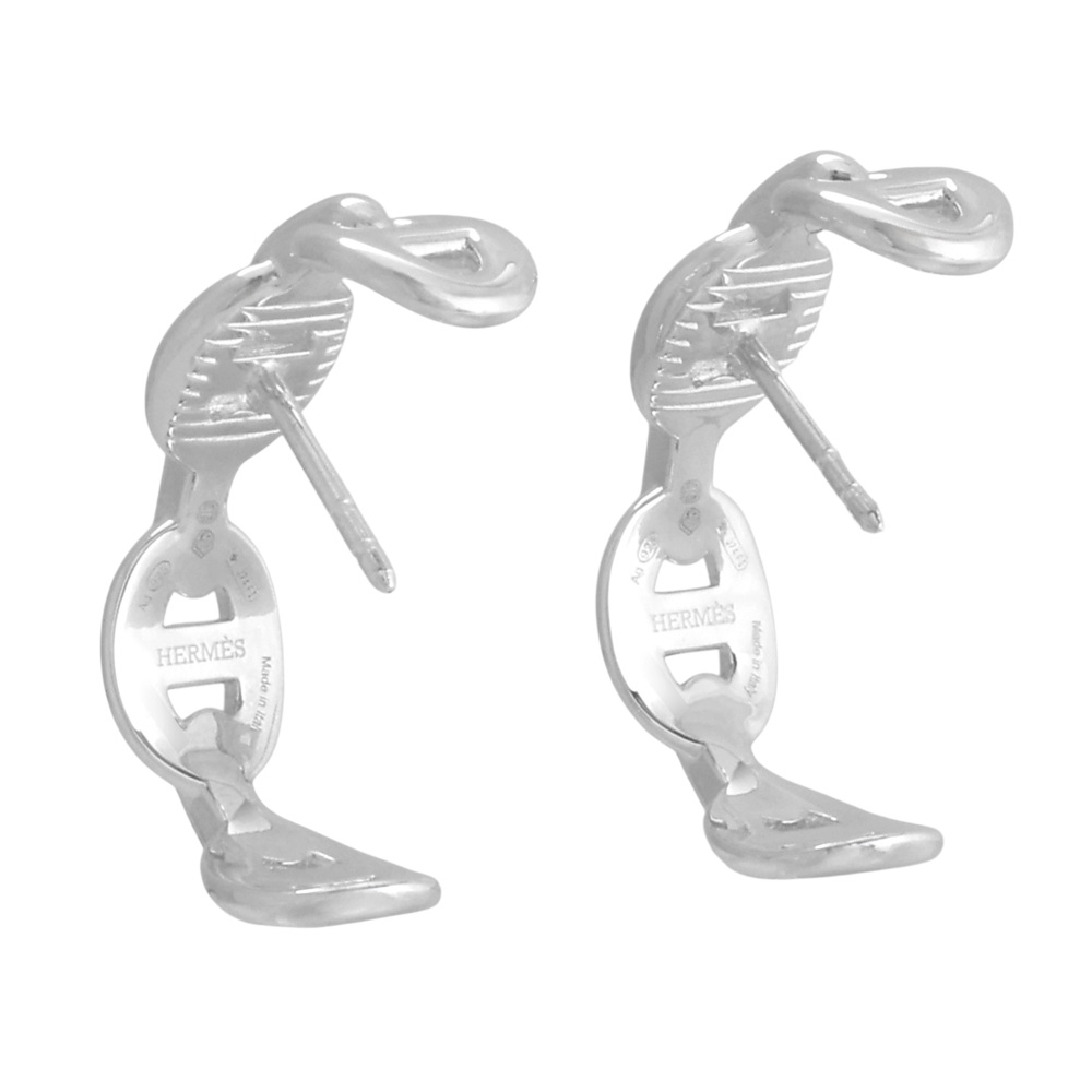 テ*ラ様 HERMES シェーヌダンクル　アンシェネ　ピアス 中古] エルメス シェーヌダンクル アンシェネ J421909 ピアス J421909