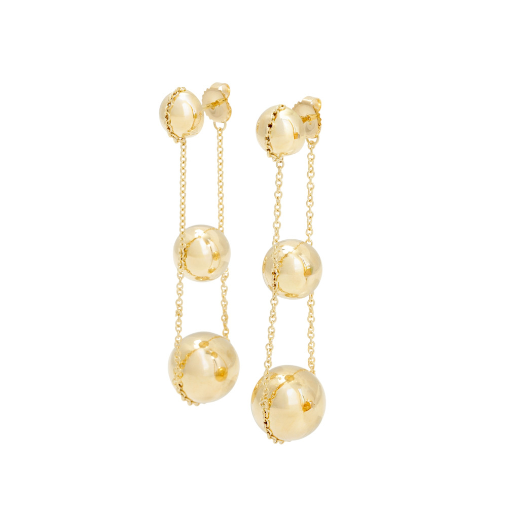 中古] ティファニー ハードウェア トリプル ドロップ ピアス 37953377