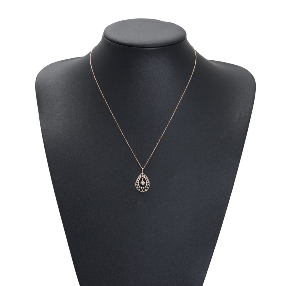 K18ピンクゴールド ダイヤモンド ネックレス J423205 | ユキザキ