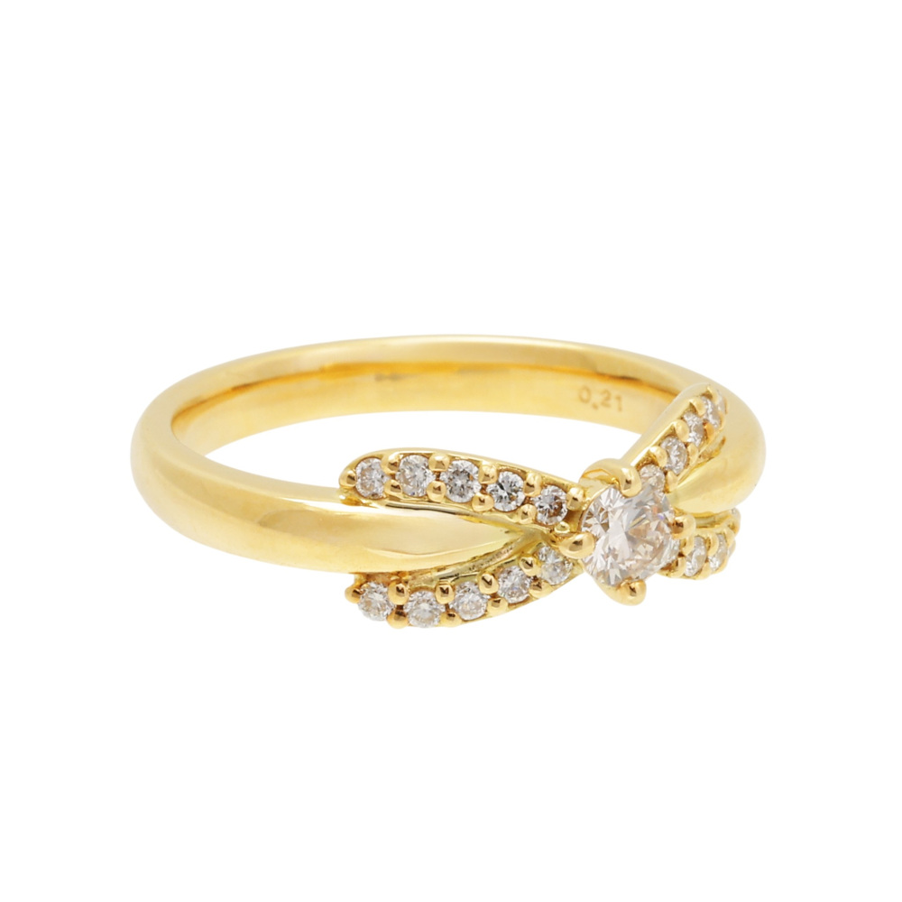 K18イエローゴールド ダイヤモンド リング J423217 | ユキザキセレクト