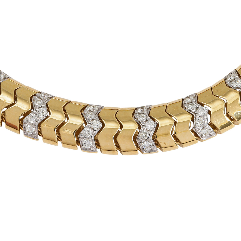 K18イエローゴールド ダイヤモンド ブレスレット J423473 | ユキザキ