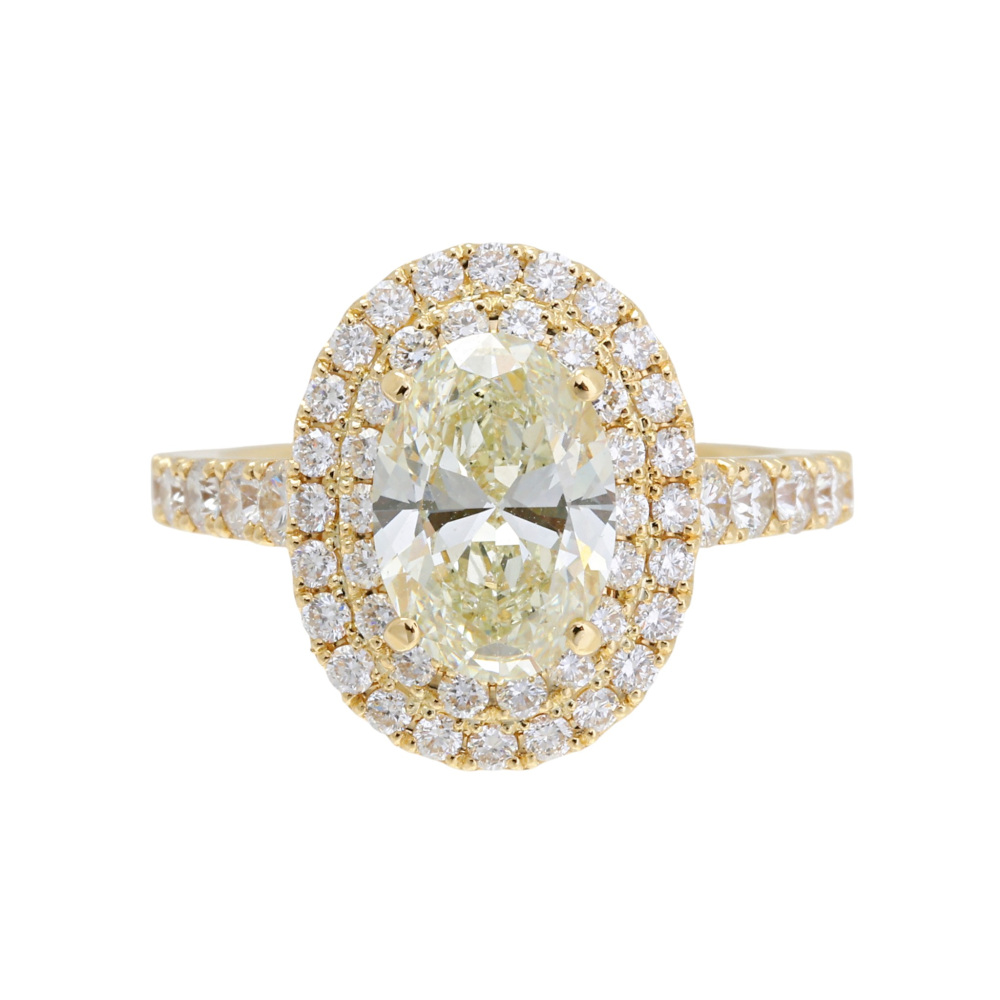 K18 yellow gold diamond ring J424590 | Yukizaki Select Jewelry