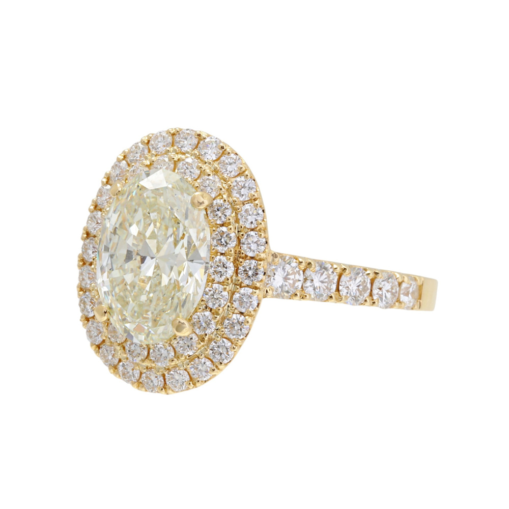 K18 yellow gold diamond ring J424590 | Yukizaki Select Jewelry