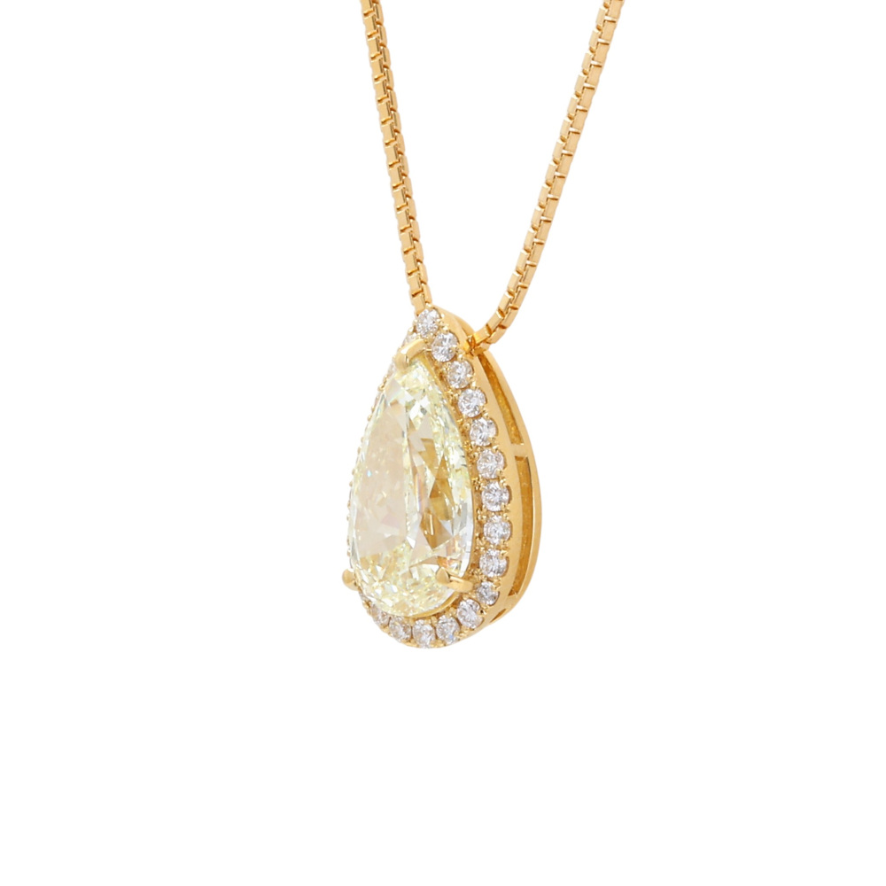 K18イエローゴールド ダイヤモンド ネックレス J424598 | ユキザキ