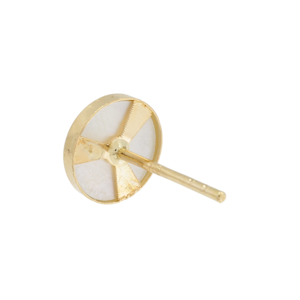 K18イエローゴールド シェル ピアス J424913 | ユキザキセレクトジュエリー