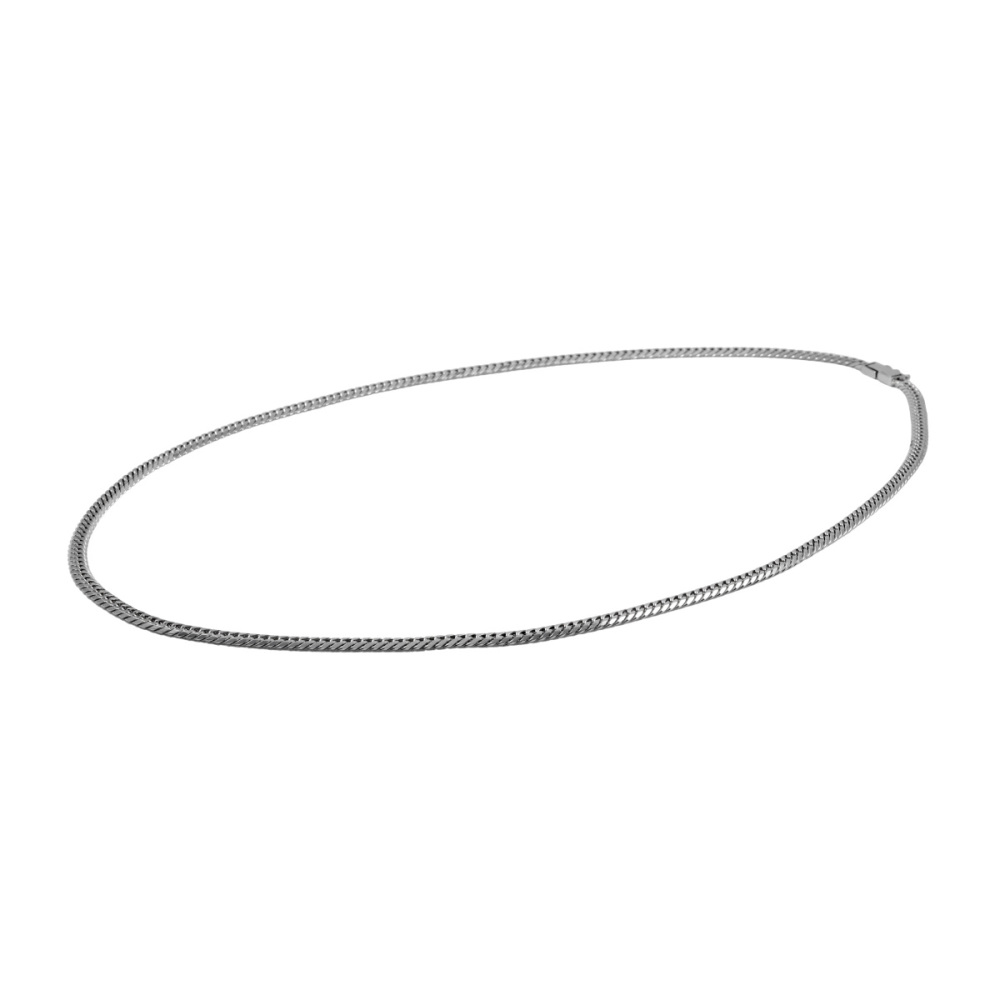 プラチナ850 喜平 ネックレス ダブル6面 約60cm 約51.33g J425229