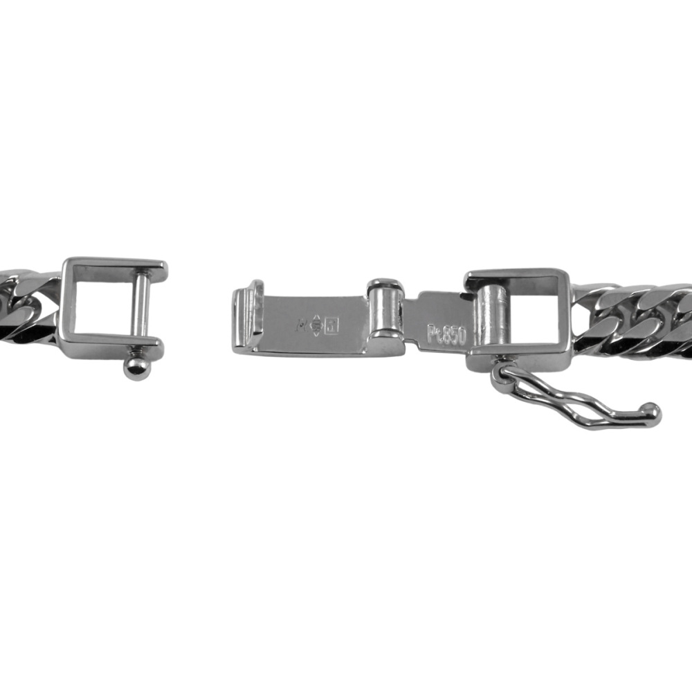 プラチナ850 喜平 ネックレス ダブル6面 約60cm 約51.2g J425233