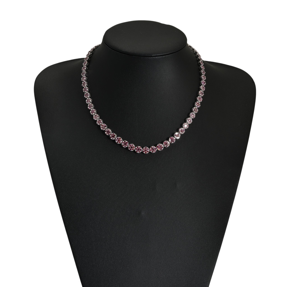 アクセサリー Zaki K18ホワイトゴールド ダイヤモンド ネックレス J425308 | ユキザキ