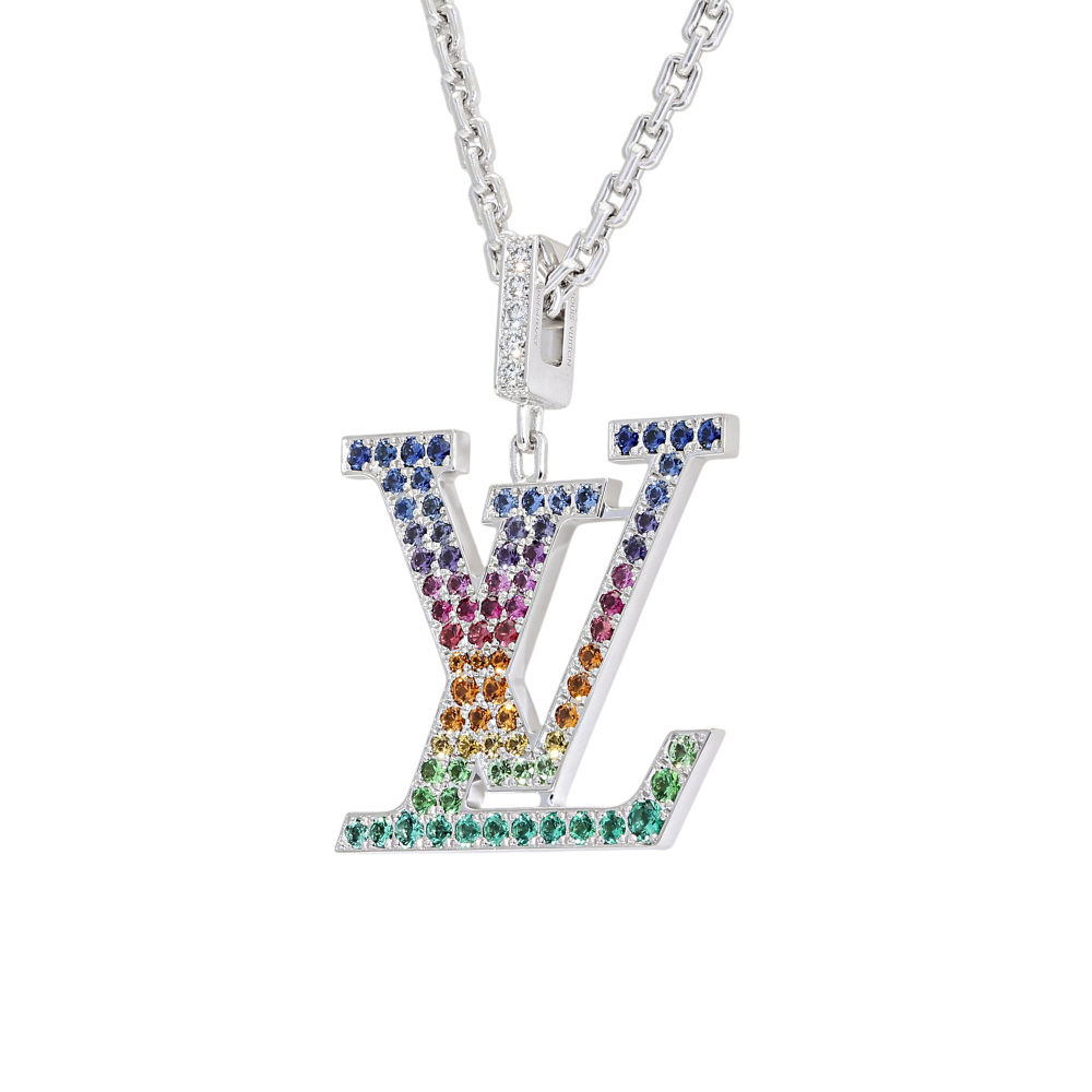 K・V・ドンゲン、PARIS、海外版超希少レゾネ、新品額付 中古] ルイ・ヴィトン ペンダントLV レインボー Q93897 ネックレス