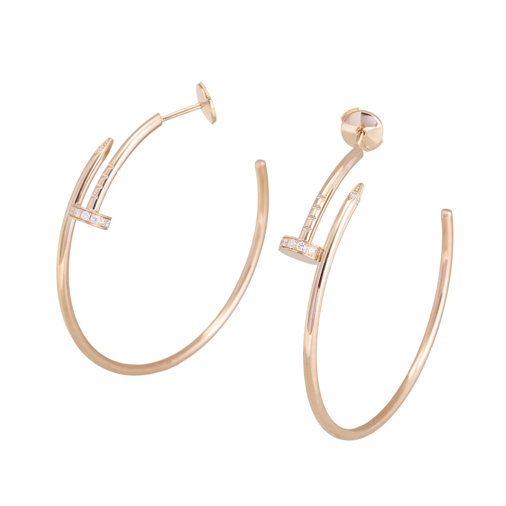 カルティエ ジュスト アンクル ピアス 人気【カルティエ】ジュストアンクル ピアス 18K 釘 シングル (Cartier