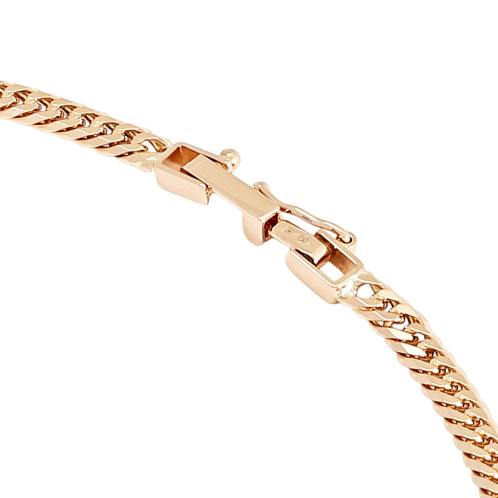 K18ピンクゴールド 喜平 ネックレス ダブル6面 約60cm 約20.25g