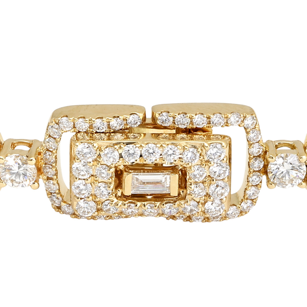 K18イエローゴールド ダイヤモンド ブレスレット J426210 | ユキザキ