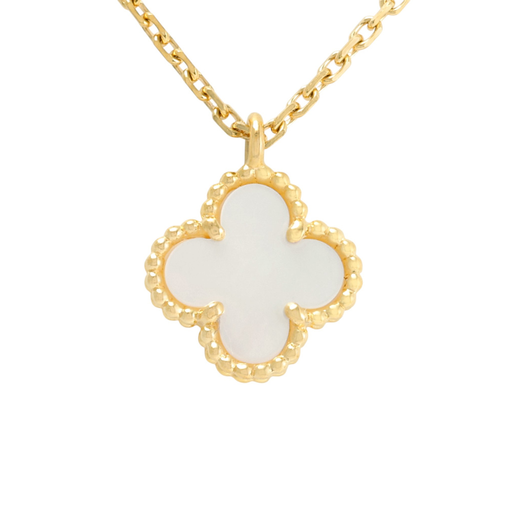 【美品　保証書・箱付】ヴァンクリーフ＆アーペル　スウィートアルハンブラネックレス 中古] ヴァンクリーフ&アーペル スウィートアルハンブラ VCARF69100