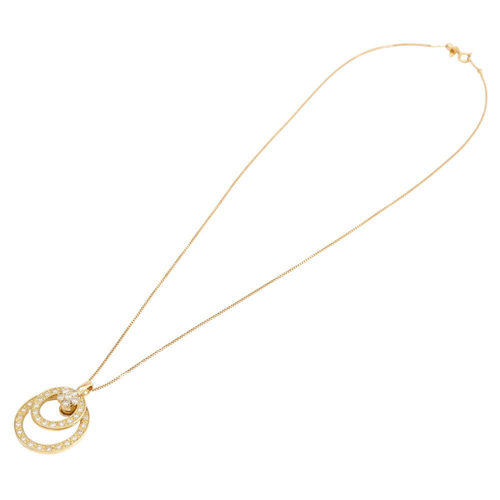 K18イエローゴールド ダイヤモンド ネックレス J426723 | ユキザキ