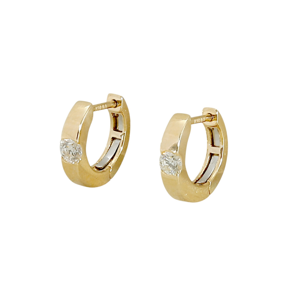 K18イエローゴールド ダイヤモンド ピアス J426827 | ユキザキセレクト