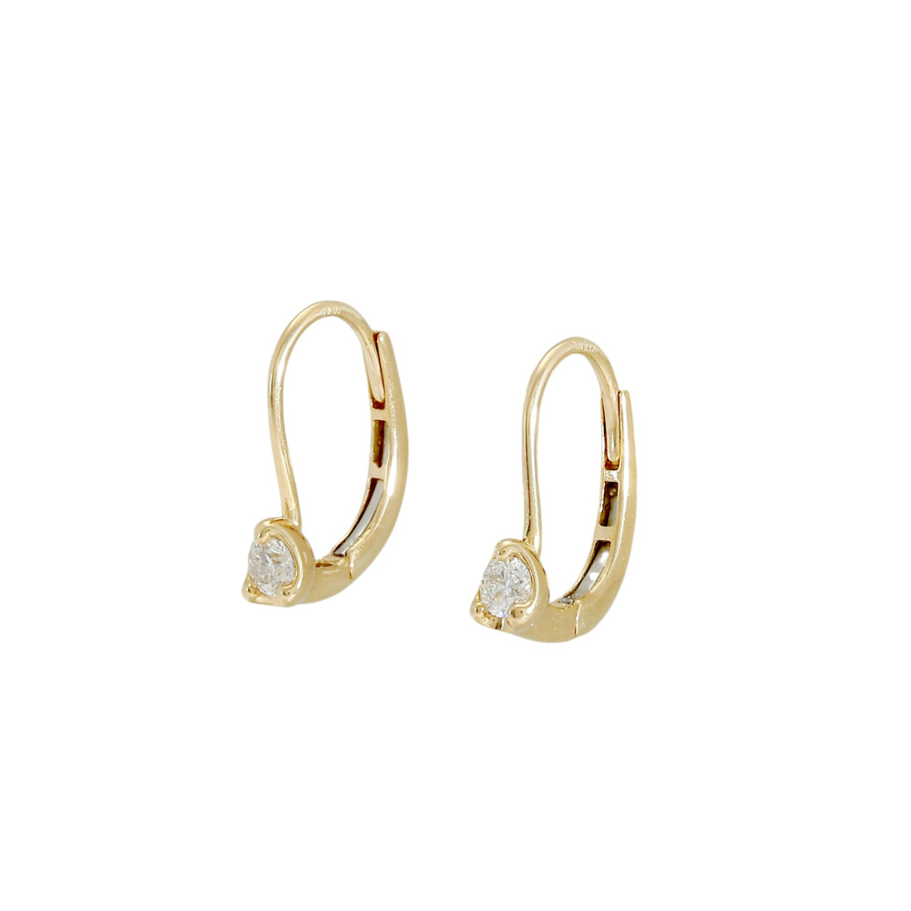 K18イエローゴールド ダイヤモンド ピアス J426834 | ユキザキセレクト