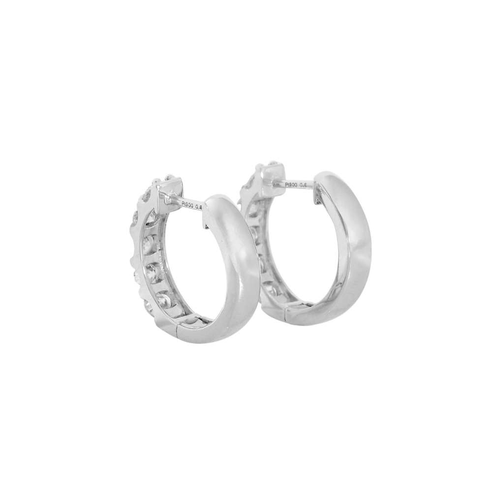 プラチナ900 ダイヤモンド ピアス J426839 | ユキザキセレクトジュエリー