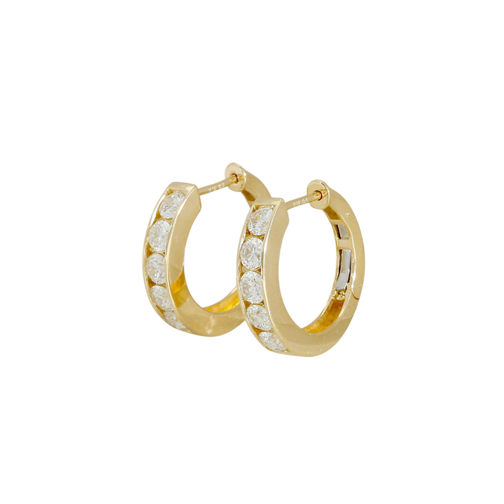 K18イエローゴールド ダイヤモンド ピアス J426851 | ユキザキセレクト