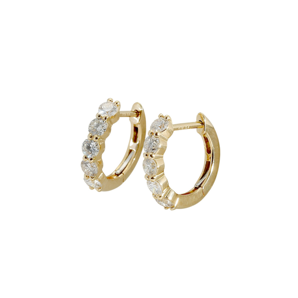 K18イエローゴールド ダイヤモンド ピアス J426852 | ユキザキセレクト