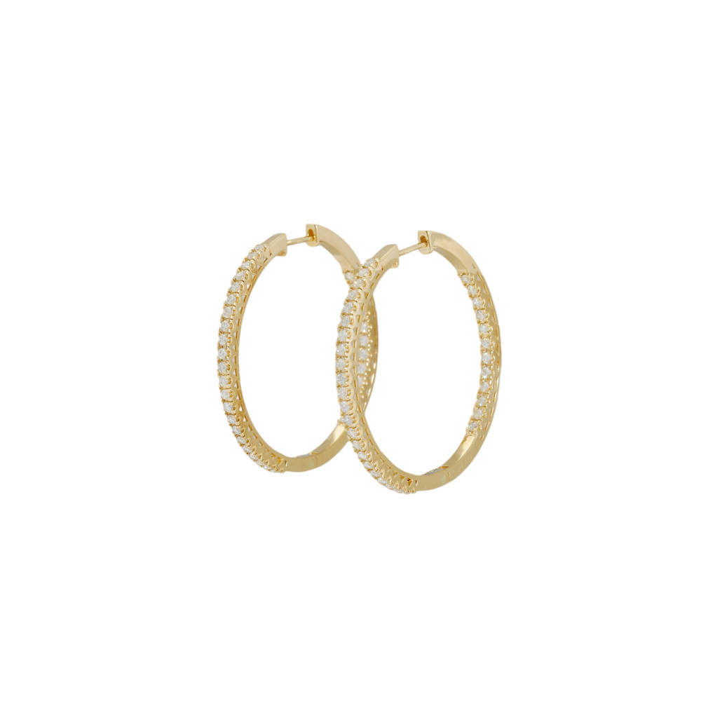 K18イエローゴールド ダイヤモンド ピアス J426861 | ユキザキセレクト