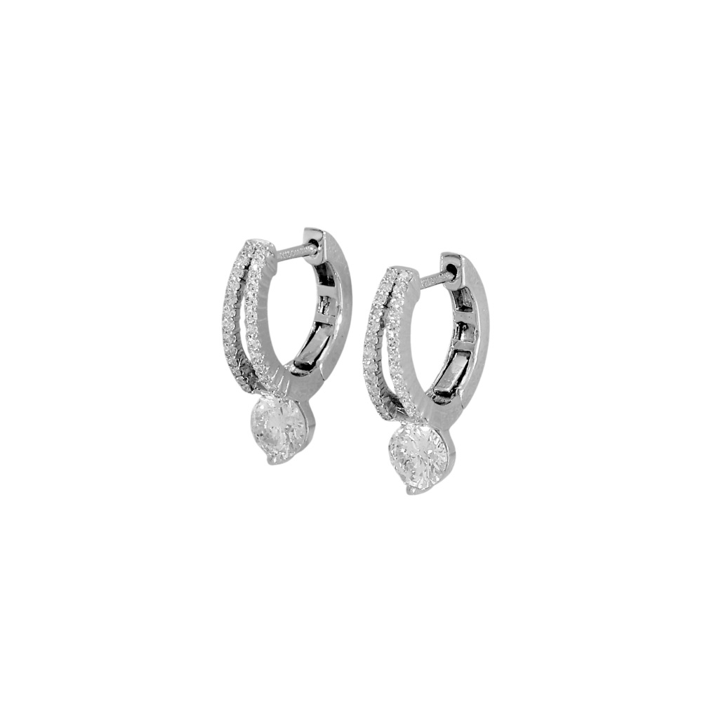 プラチナ900 ダイヤモンド ピアス J426867 | ユキザキセレクトジュエリー