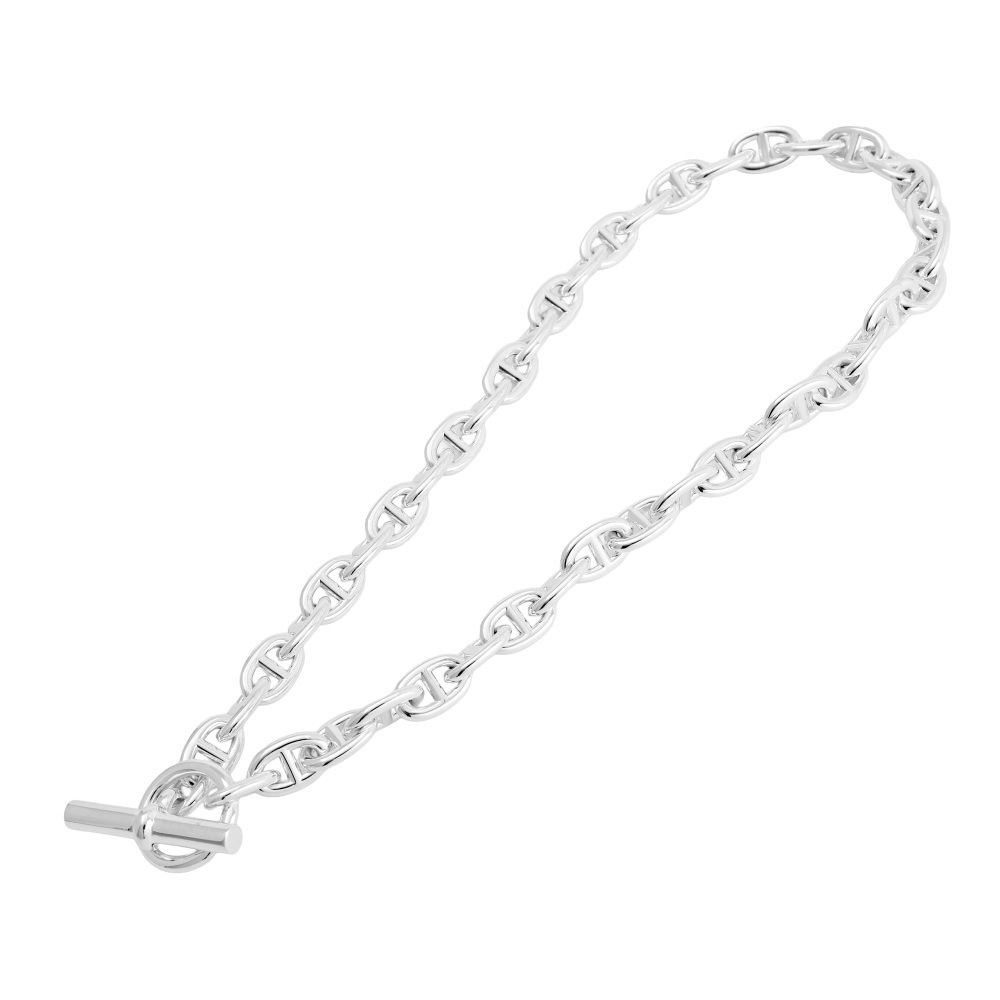 未使用] エルメス シェーヌダンクル PM 43コマ H101503B00 ネックレス