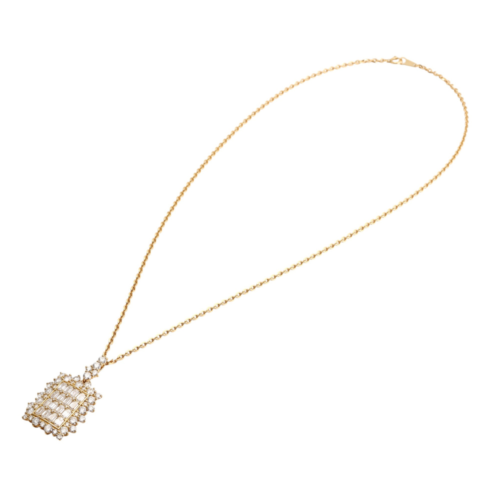 K18イエローゴールド ダイヤモンド ネックレス J427117 | ユキザキ