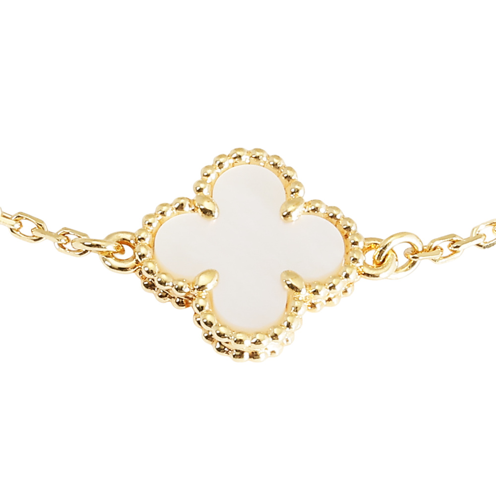 スイートアルハンブラ　ブレスレット　VCARF68800 スウィート アルハンブラ ブレスレット 18K イエローゴールド, マザー