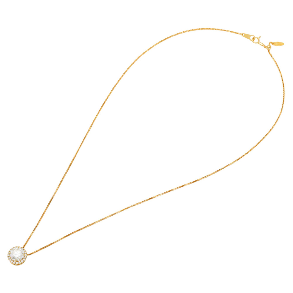 K18イエローゴールド ダイヤモンド ネックレス J427237 | ユキザキ