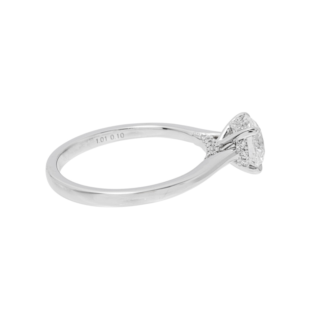プラチナ✨無色透明ダイヤ0.33ct✨ユルカーブリング✨指細長効果✨重ね付け良き 2.01ct プラチナ 4つ爪 ソリティア リング | NEXT DIAMOND NEW YORK
