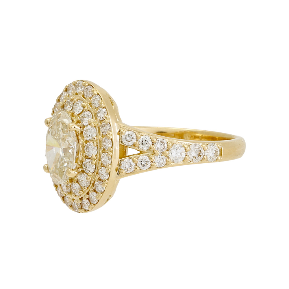 金製、k18 K18 yellow gold diamond ring J428046 | Yukizaki Select Jewelry