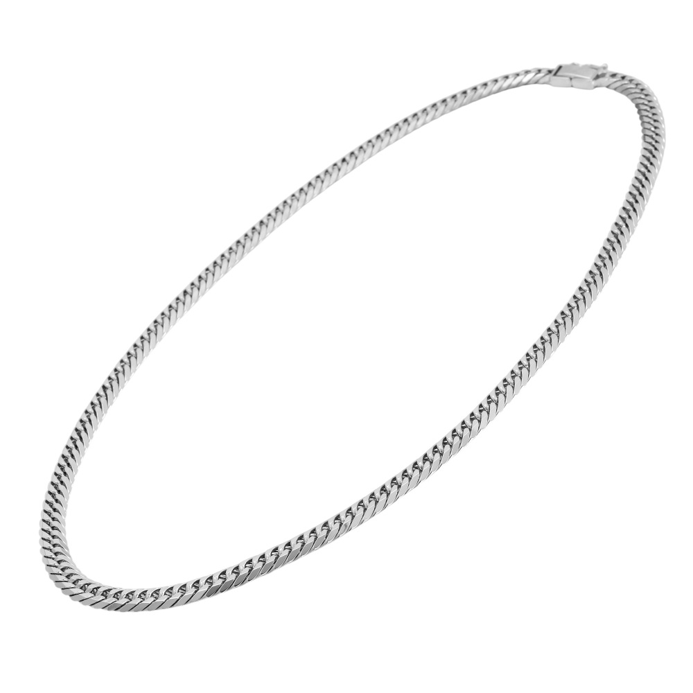 プラチナ850 喜平 ネックレス ダブル6面 約50cm 約83.5g J428764