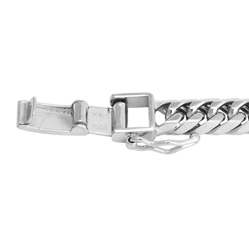 プラチナ850 喜平 ネックレス ダブル6面 約50cm 約82.76g J428766