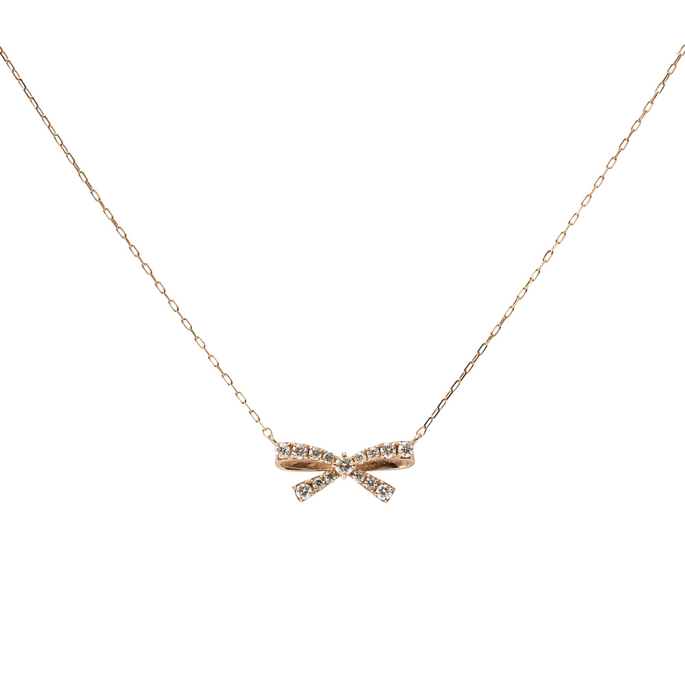 K18ピンクゴールド ダイヤモンド ネックレス J429413 | ユキザキ