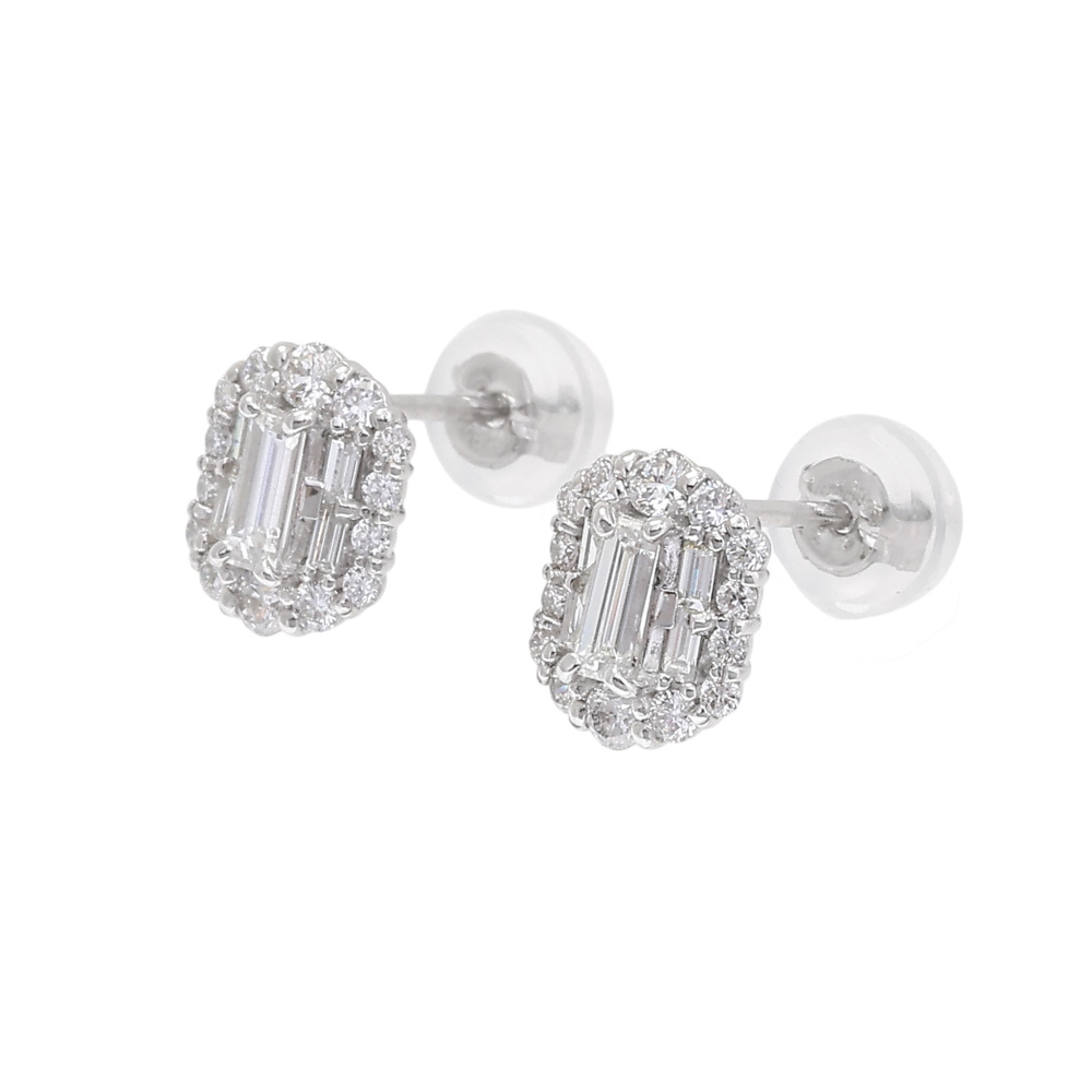 プラチナ900 ダイヤモンド ピアス J429430 | ユキザキセレクトジュエリー