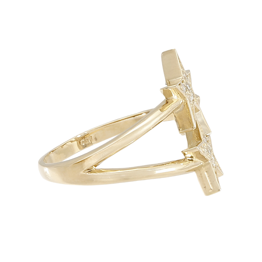 K18イエローゴールド ダイヤモンド リング J429485 | ユキザキセレクト