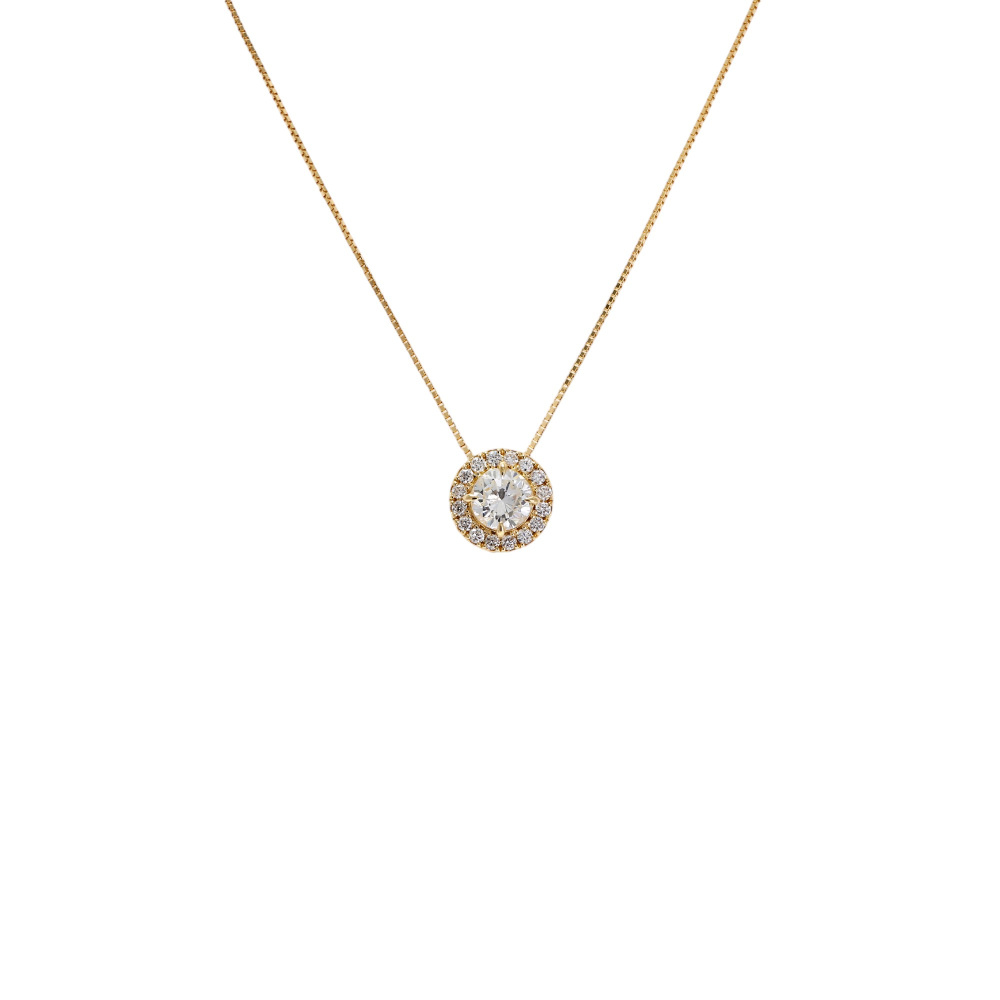 K18イエローゴールド ダイヤモンド ネックレス J429581 | ユキザキ