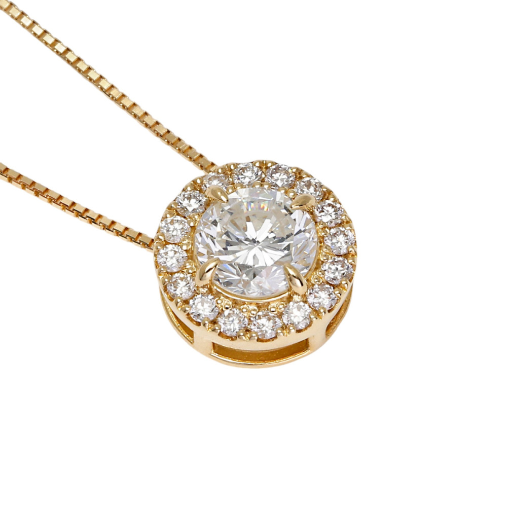 K18イエローゴールド ダイヤモンド ネックレス J429581 | ユキザキ