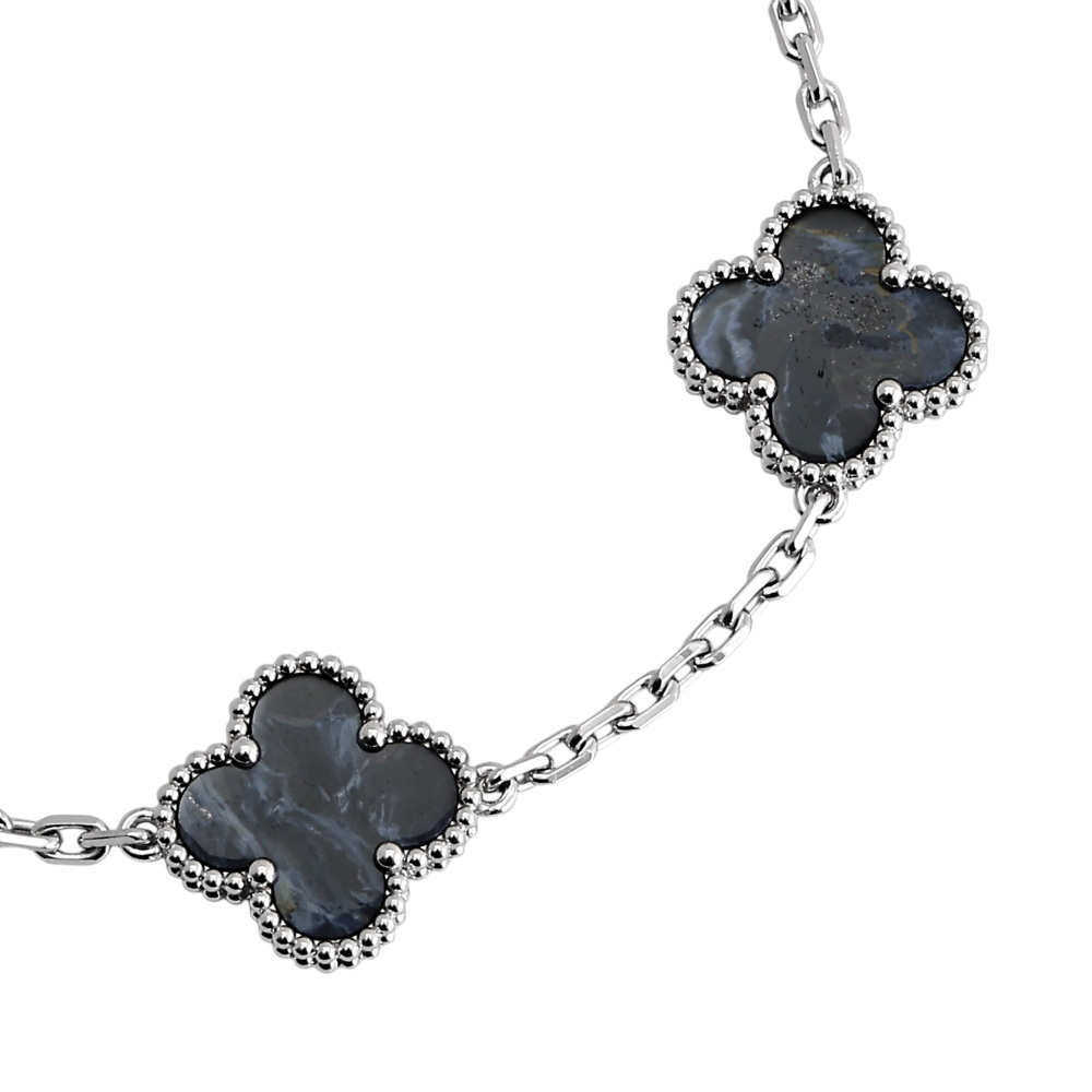 VanCleef&Arpels ヴァンクリーフ&アーペル ブレスレット ブラック ヴァンクリーフ＆アーペル 18Kローズゴールド 5モチーフ ヴィンテージ