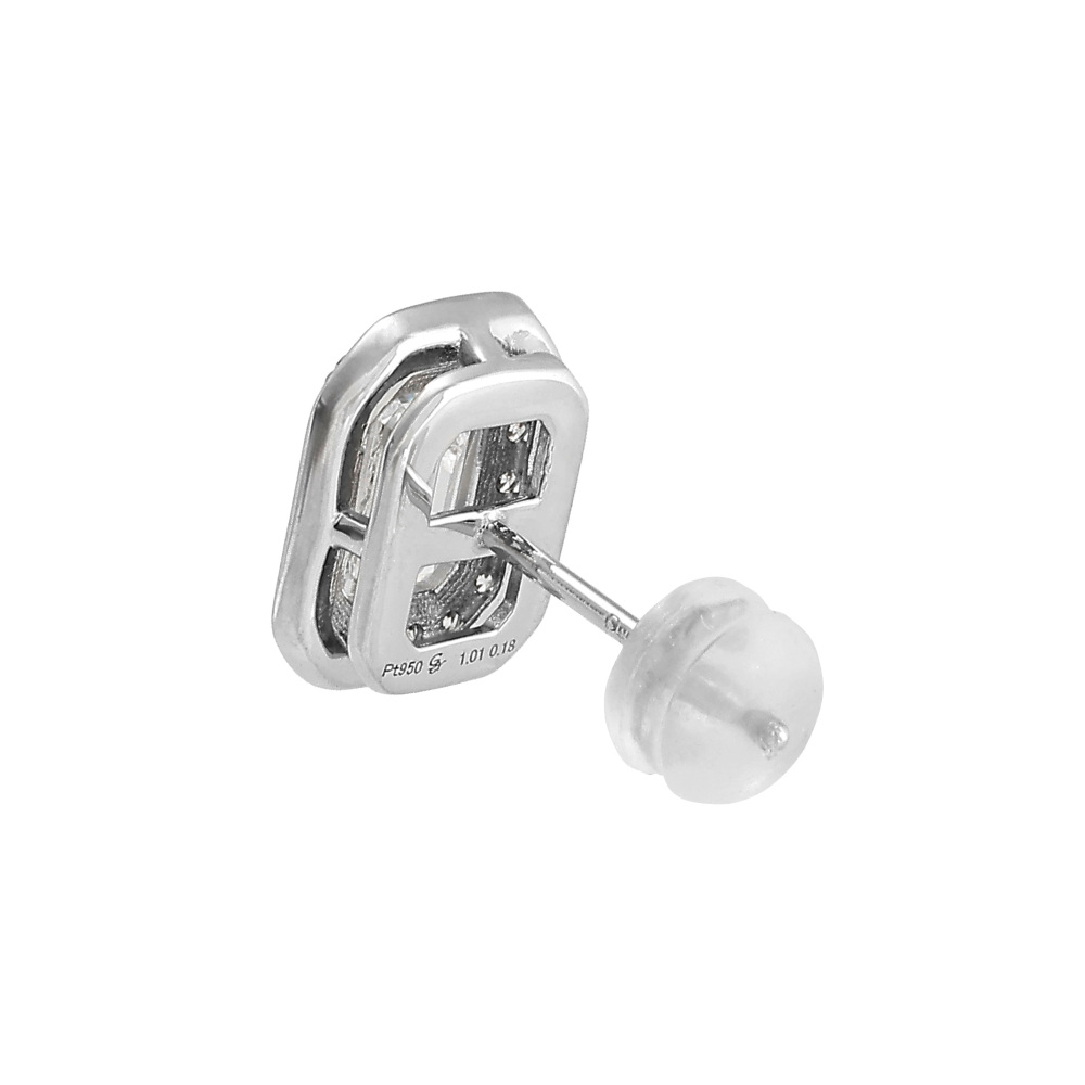 プラチナ950 ダイヤモンド ピアス片方 J432261 | ユキザキセレクト