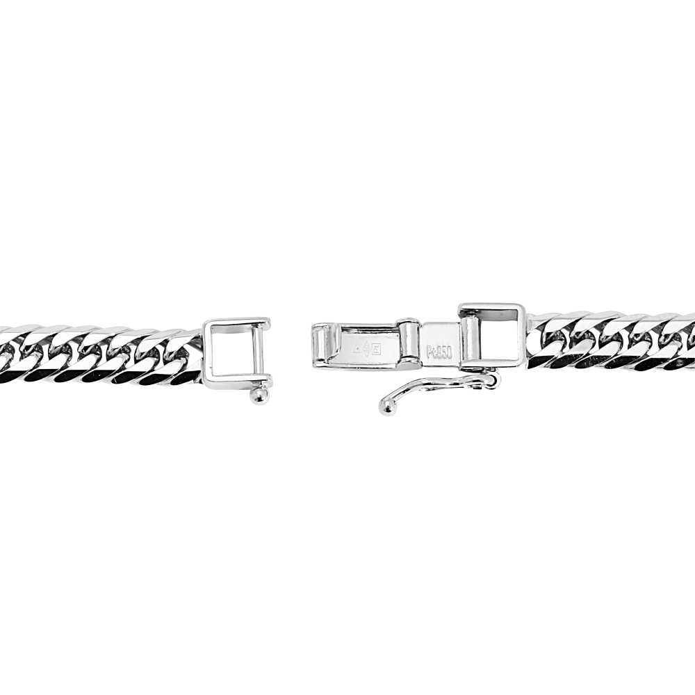 プラチナ850 喜平 ネックレス ダブル6面 約51cm 約50.16g J434618