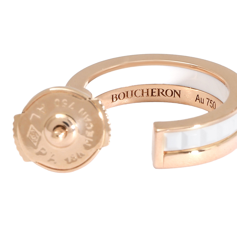 BOUCHERON ブシュロン　ピアス 中古] ブシュロン キャトルホワイト JCO01017 ピアス J435820