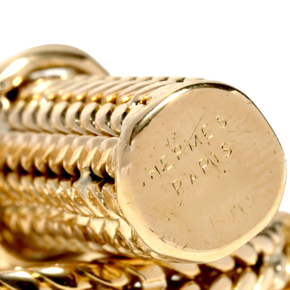 USED] Hermes Chene Dunkle GM 11 frames J437492 bracelet J437492